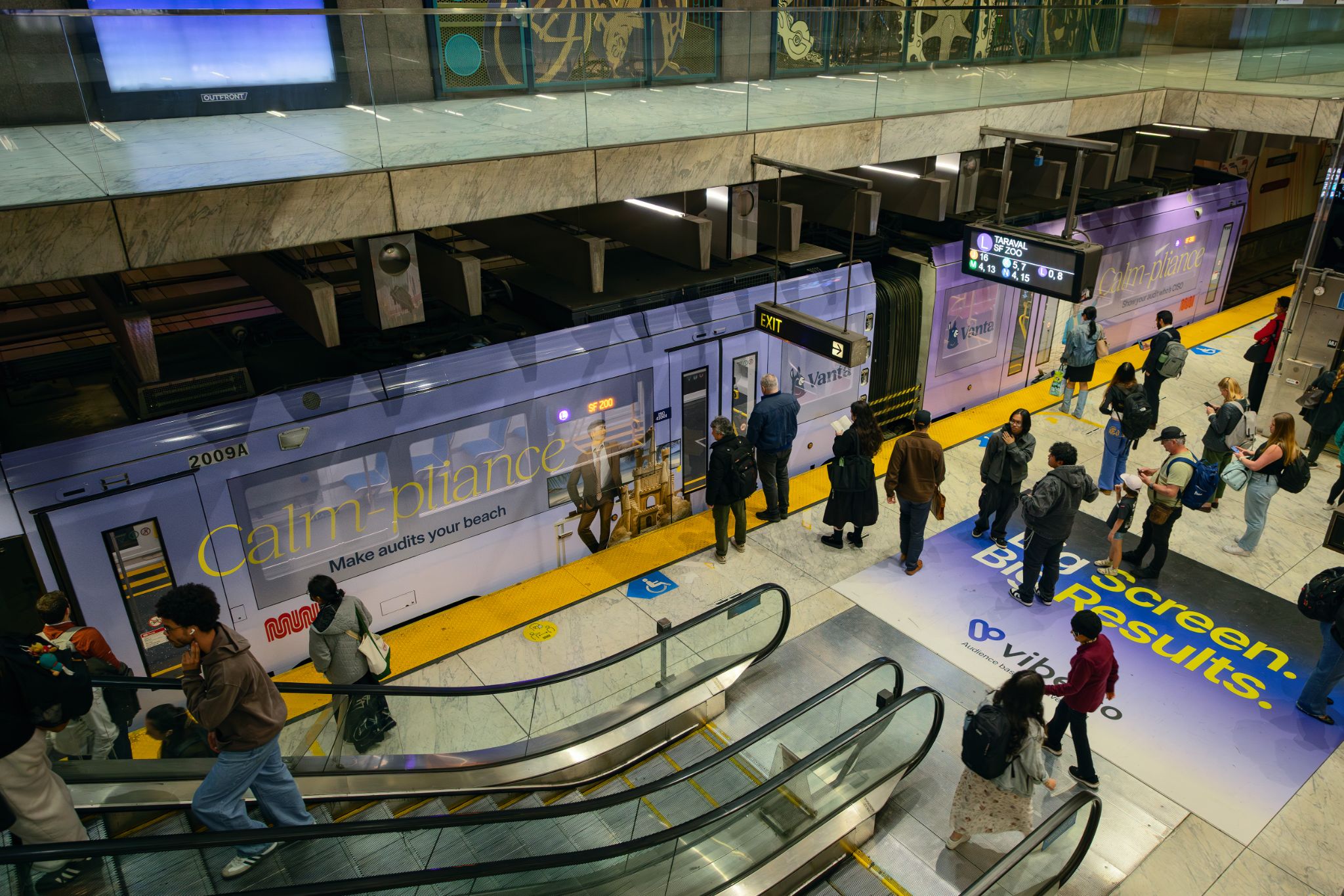 Vanta out-of-home campaign in a city setting